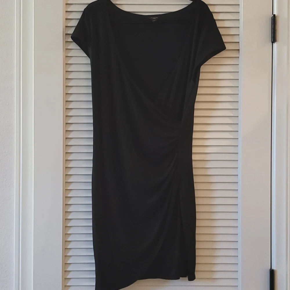 Ann Taylor - Black Midi Asymmetrical Dress